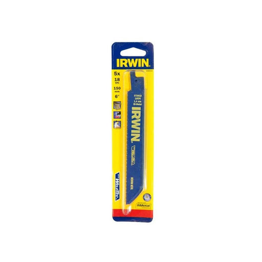 IRWIN® 618R Sabre Saw Blade Metal Cutting 150mm 18 TPI (Pack 5) - 10504153