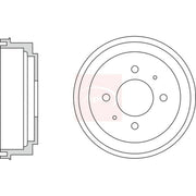 Apec Brake Drum Assembly Rear DRM9946