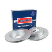 Borg & Beck 2 x Solid Rear Brake Discs BBD5581