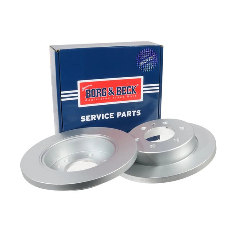 Borg & Beck 2 x Solid Rear Brake Discs BBD5581