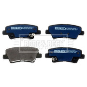 Borg & Beck 4 x Rear Brake Pad Set BBP2655