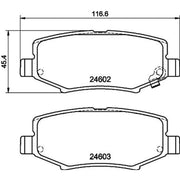 DON Rear Brake Pad Set PCP2142