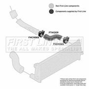 First Line Intercooler Turbo Charge Air Hose FTH1309
