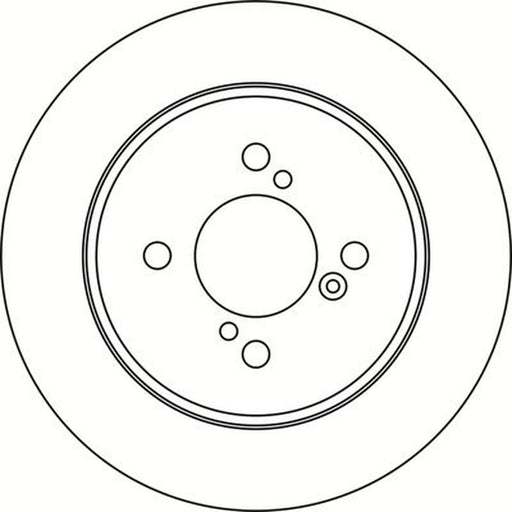 Abtex 2 x Solid Rear Brake Discs BD1773S