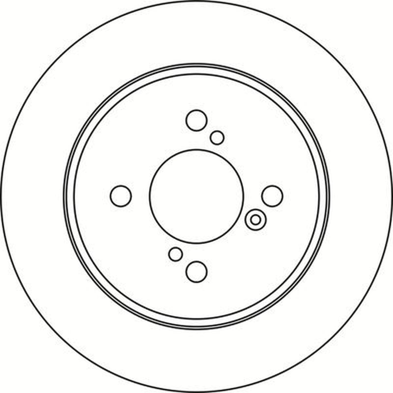 Abtex 2 x Solid Rear Brake Discs BD1773S