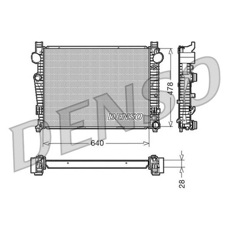 Denso Engine Radiator DRM17092
