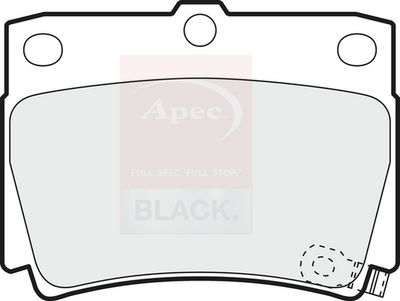 Apec Black Rear Brake Pad Set PAD1172B
