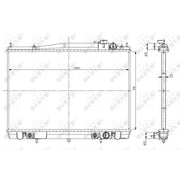 NRF Engine Radiator 56084