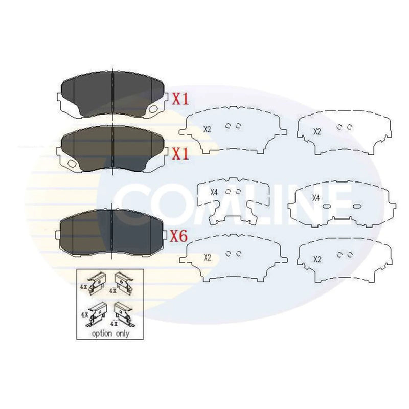Comline 8 x Rear Brake Pad Set CBP06079