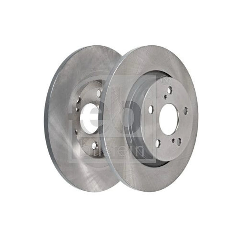 Febi 2 x Solid Rear Brake Discs 108412