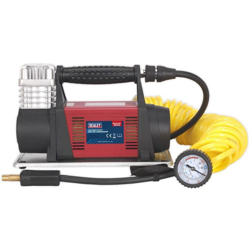 Sealey Tyre Inflator/Mini Air Compressor 12V Heavy-Duty MAC06 Sealey  - Town Parts