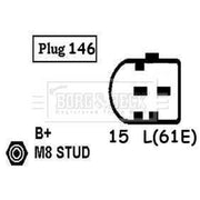 Borg & Beck Car Alternator 12V BBA2592
