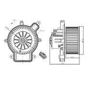 NRF Heater Blower Fan 34270
