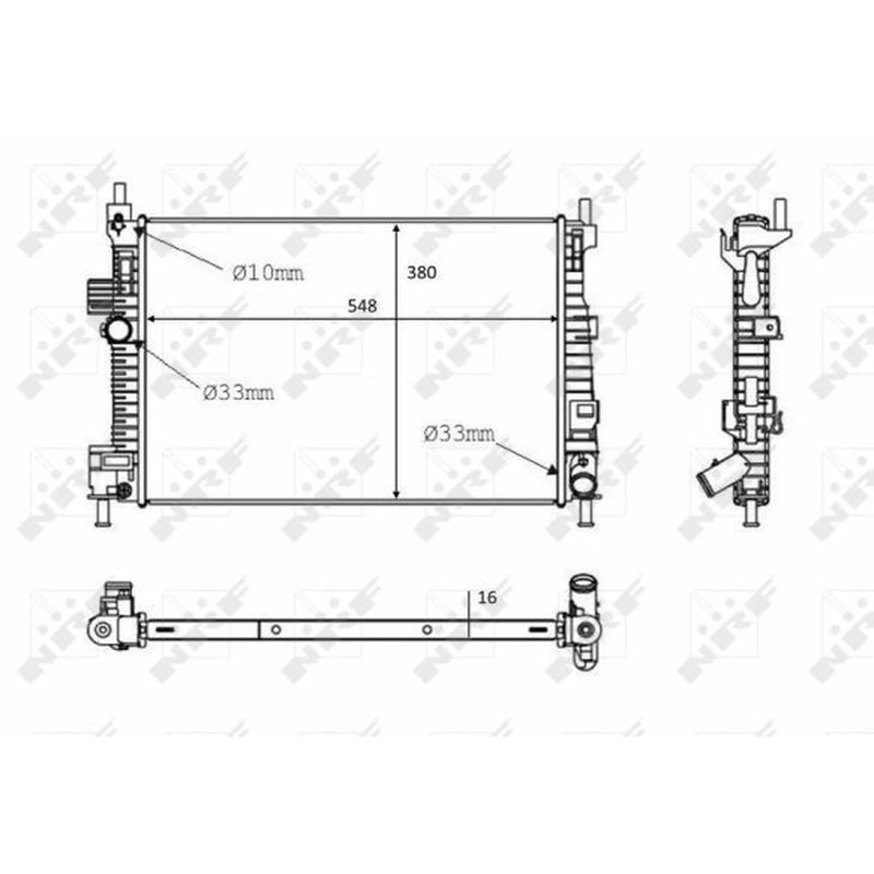 NRF Engine Radiator 58289