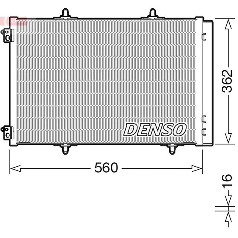Denso Air Conditioning Condenser DCN07061