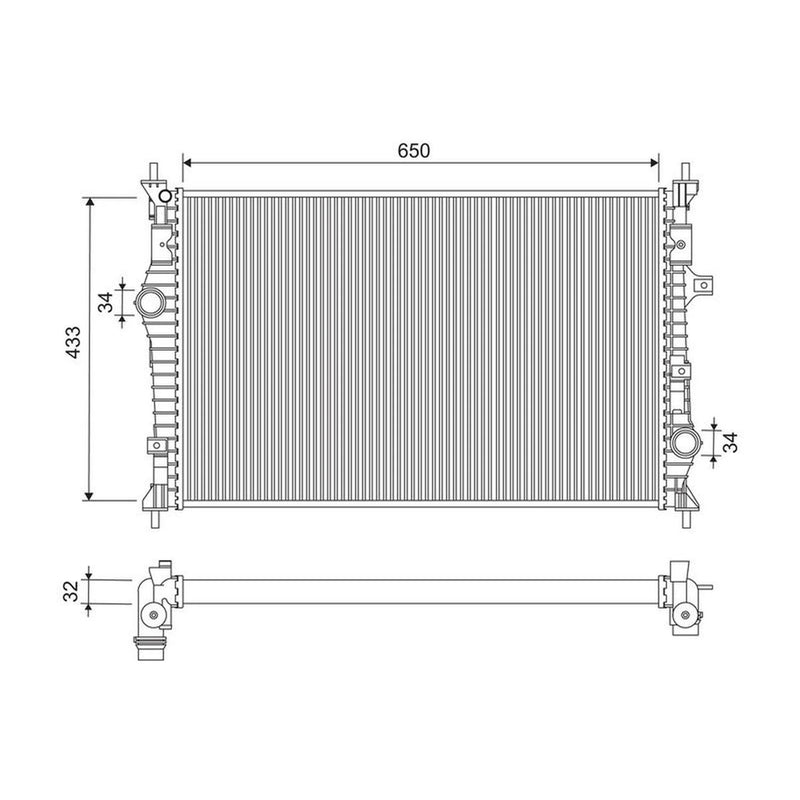 Valeo Engine Radiator 701284