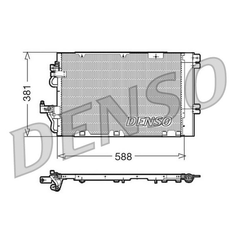 Denso Air Conditioning Condenser DCN20010