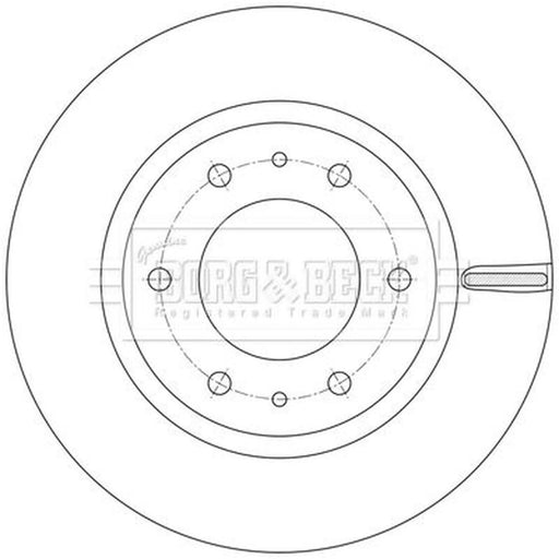 Borg & Beck 2 x Vented Front Brake Discs BBD6256S