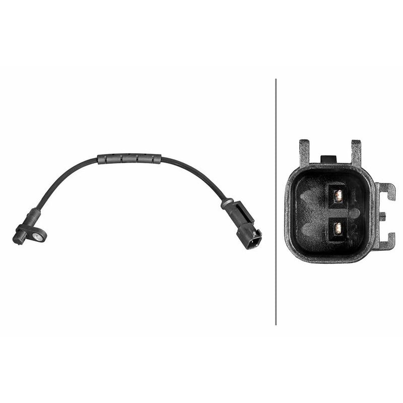 Hella ABS Wheel Speed Sensor Front 6PU 358 216-591