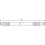 NAPA Brake Hydraulic Hose Line Rear NBH1421