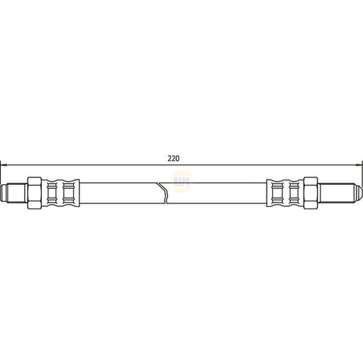 NAPA Brake Hydraulic Hose Line Rear NBH1421