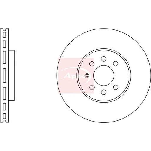 Apec 2 x Vented Front Brake Discs DSK2328