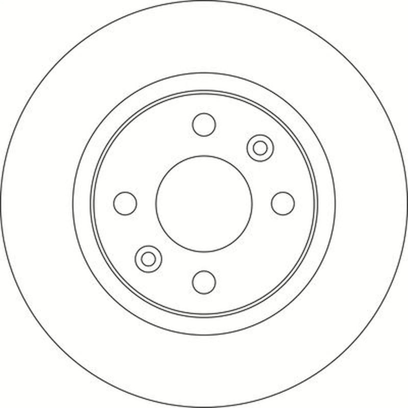 Abtex 2 x Solid Front Brake Discs BD1873S