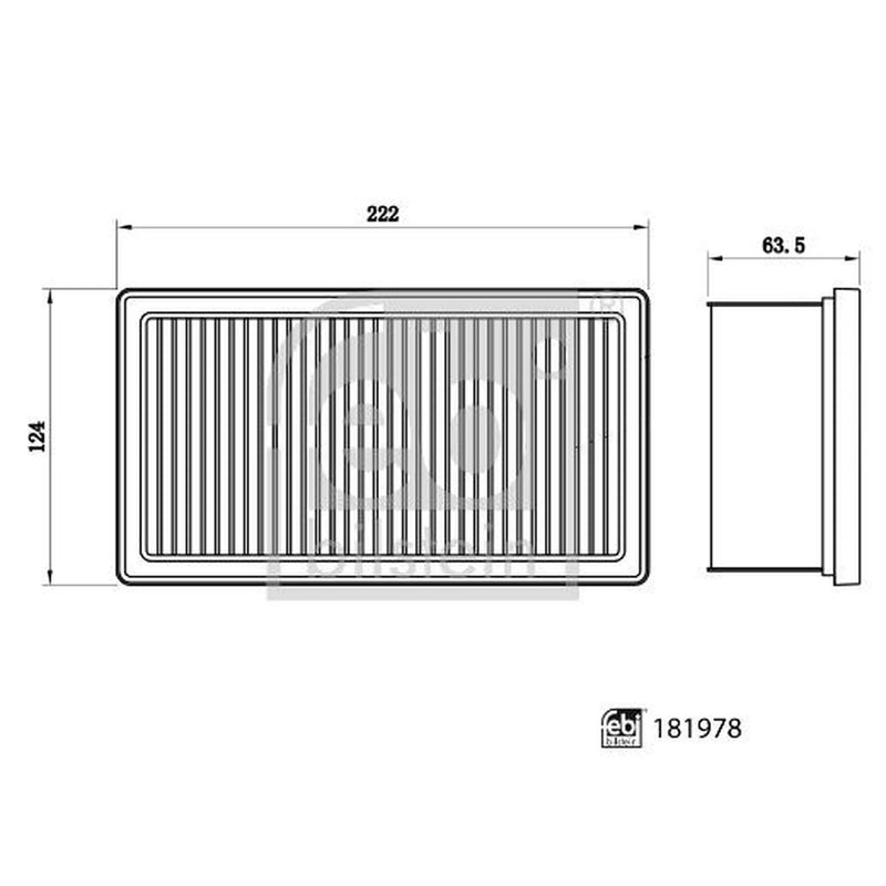 Febi Engine Air Filter 181978