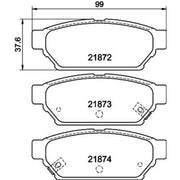 DON Rear Brake Pad Set PCP1468