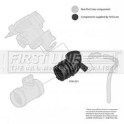 First Line Air Filter Intake Hose NBR (nitrile butadiene rubber) FTH1701