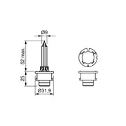 Bosch Xenon Gas Dist. D2R BLBD4S BLBD4S 1 987 302 906