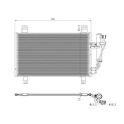 NRF Air Conditioning Condenser 350361