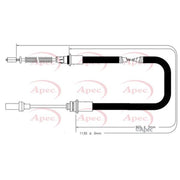 Apec Handbrake Cable Left Rear CAB1836