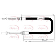 Apec Handbrake Cable Left Rear CAB1836