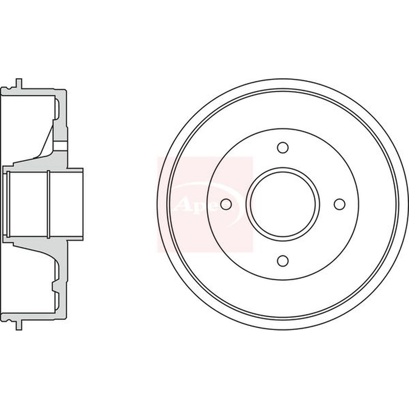 Apec Brake Drum Assembly DRM9148