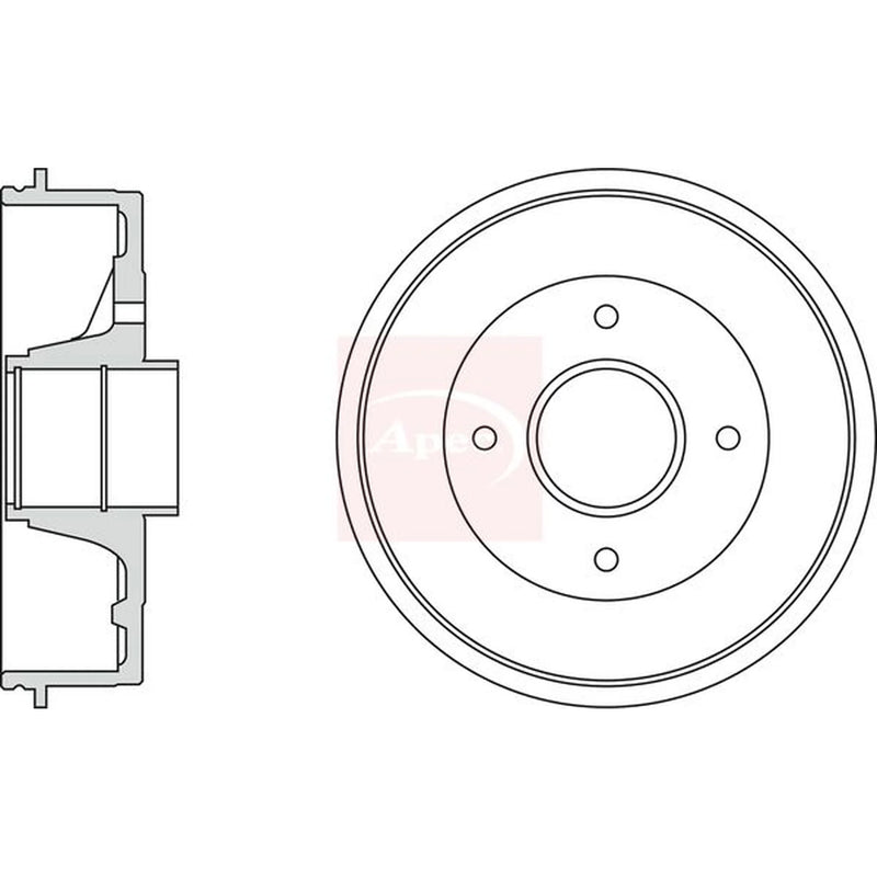 Apec Brake Drum Assembly DRM9148
