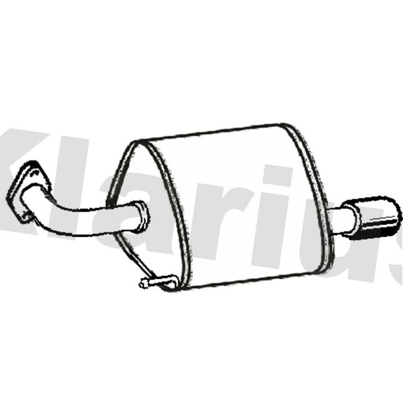 Klarius Box With Tail Pipe Left Rear SU119D