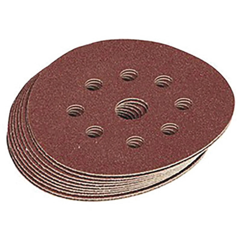 Draper Sanding Discs 125mm Assorted Grit Pack of 10