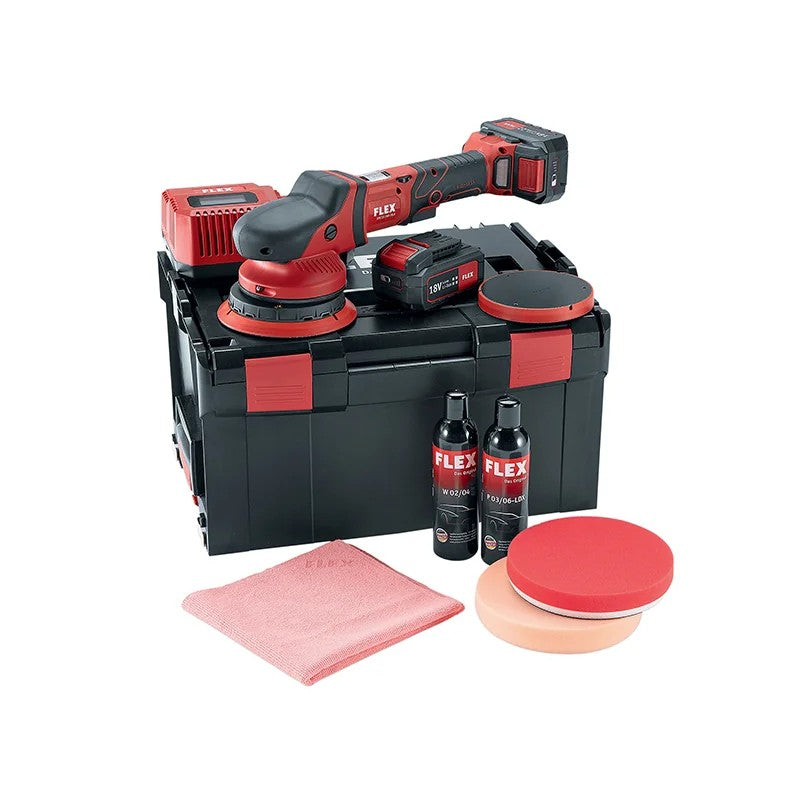 Flex Power Tools Random Orbital Polisher 150mm 18V 2 x 5.0Ah Li-ion - 465054