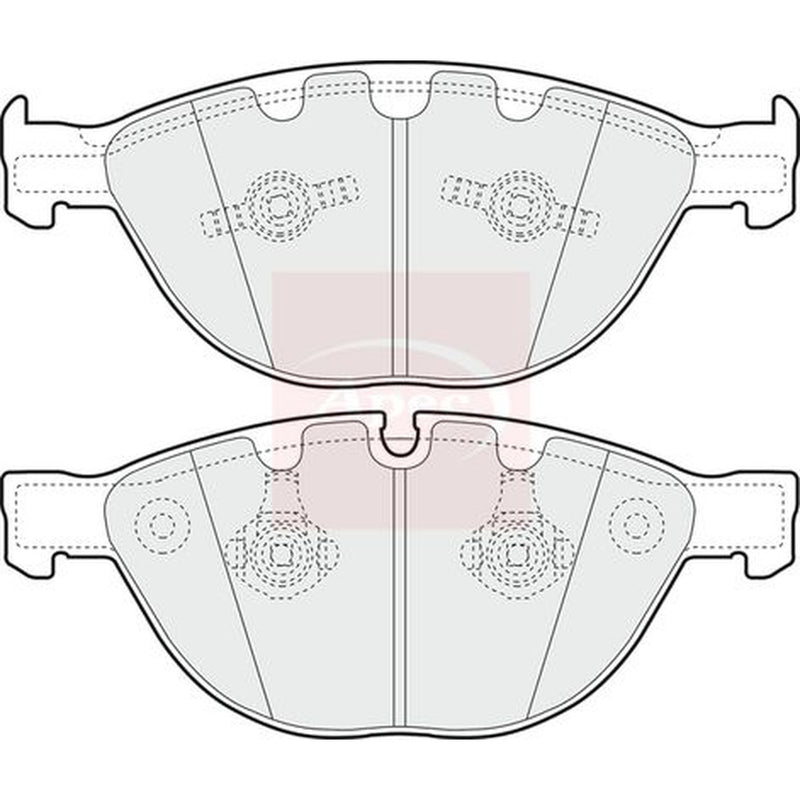 Apec Front Brake Pad Set PAD1353