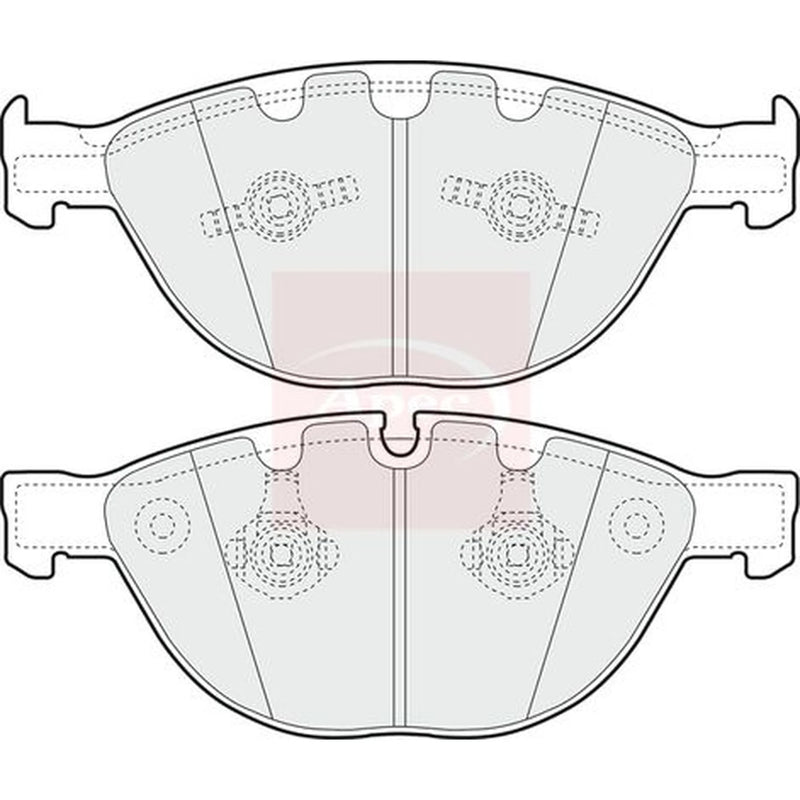 Apec Front Brake Pad Set PAD1353