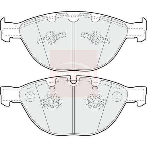 Apec Front Brake Pad Set PAD1353