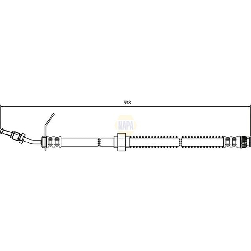 NAPA Brake Hydraulic Hose Line Front NBH1306
