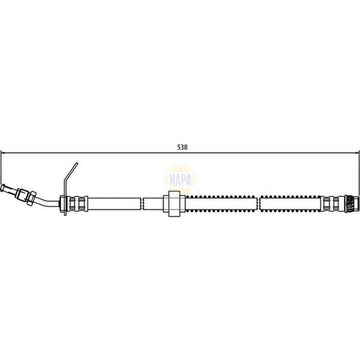 NAPA Brake Hydraulic Hose Line Front NBH1306