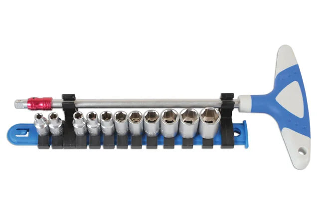 Laser Tools T-Handle Socket Set 1/4"D 12pc - PL