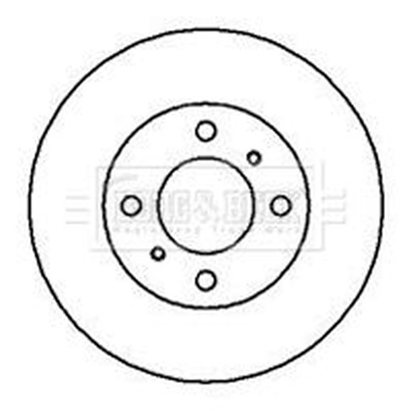 Borg & Beck 2 x Vented Front Brake Discs BBD4155