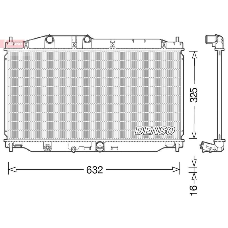 Denso Engine Radiator DRM40043