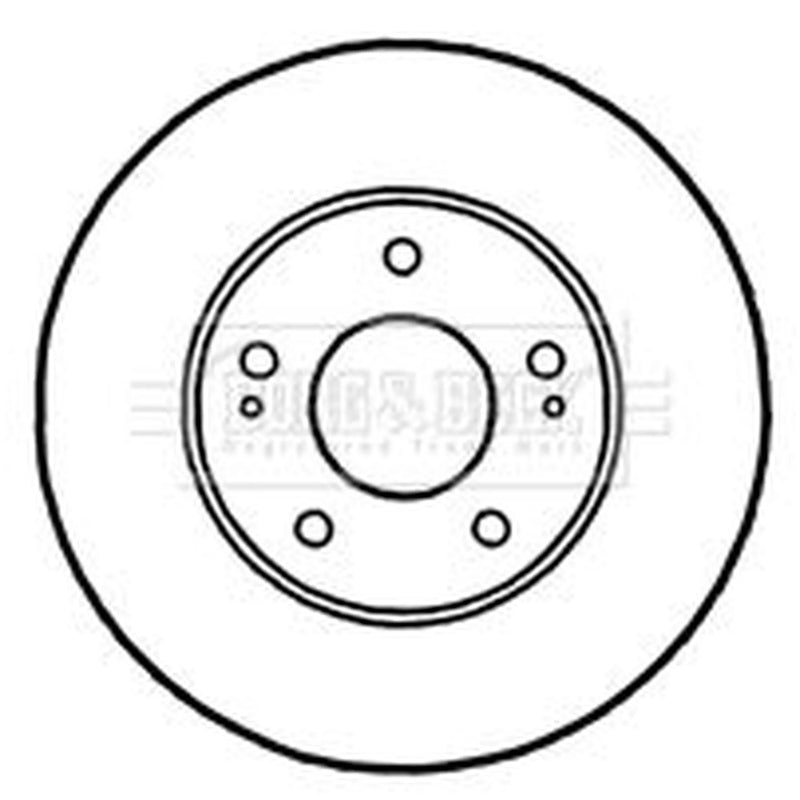 Borg & Beck 2 x Vented Front Brake Discs BBD4808