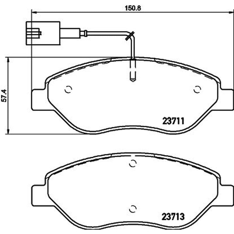 DON Front Brake Pad Set PCP1437