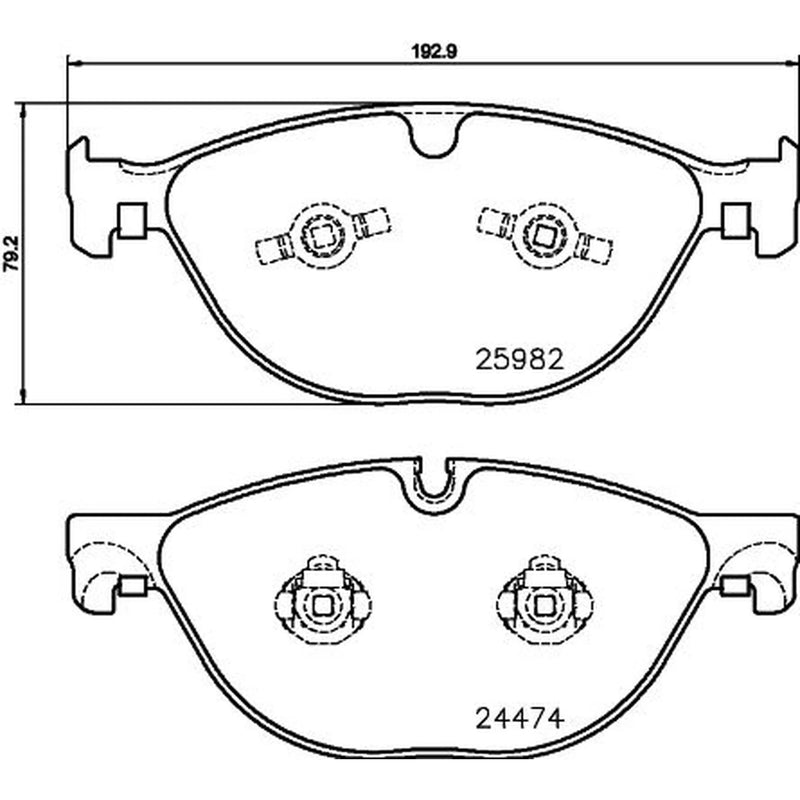 Mintex Front Brake Pad Set MDB3376
